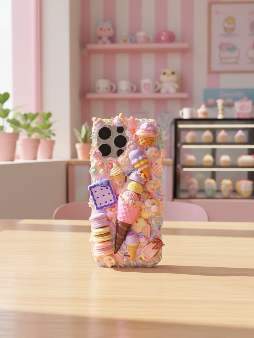 Hand Crafted Pastel Candy & Ice Cream 3D Decoden Phone Case